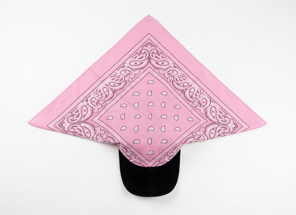 Blush Paisley Bandana Cap – Signature Streetwear Edition