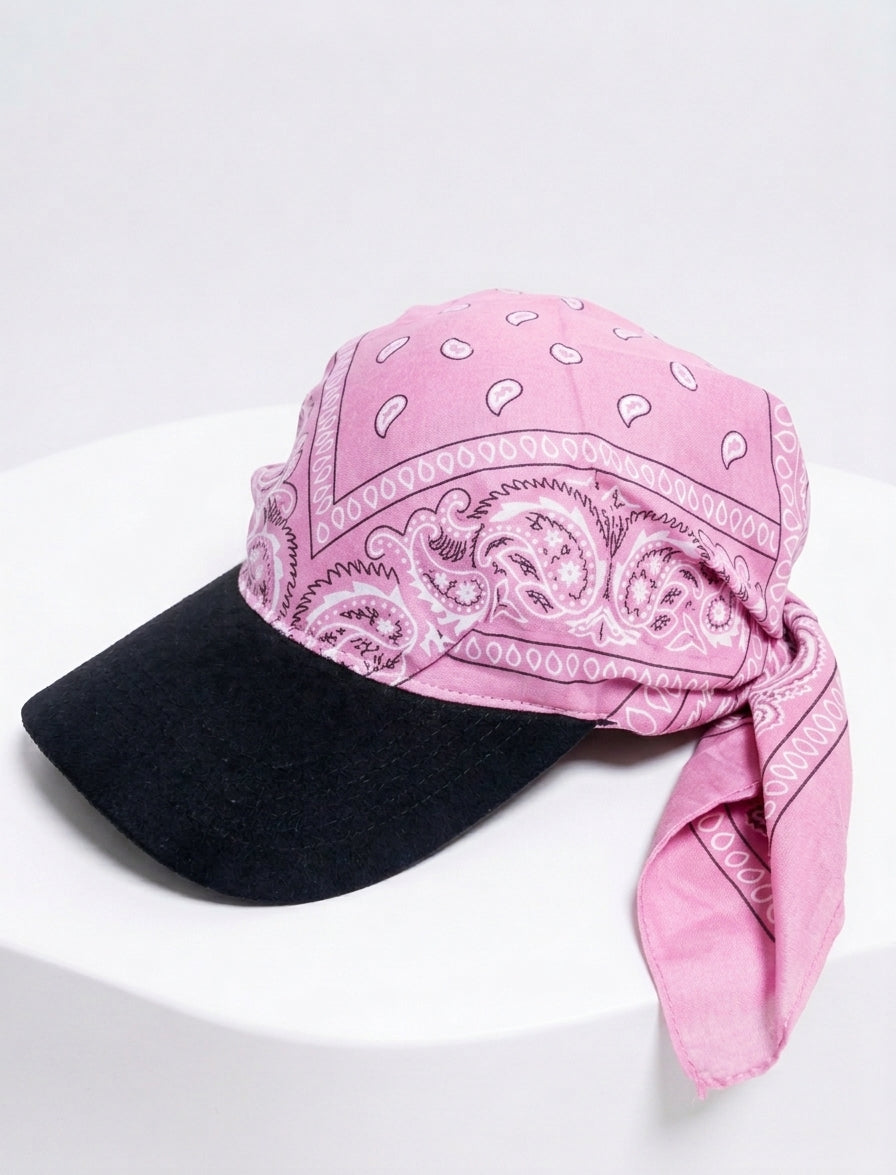 Blush Paisley Bandana Cap – Signature Streetwear Edition